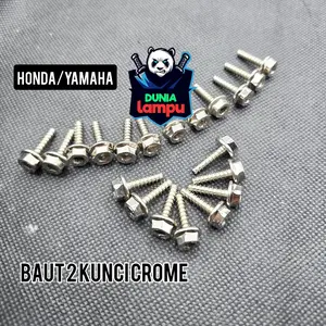PROBOLT Body Thailand 20 PCS Baut Stainless Steel untuk Yamaha Nmax PCX Aerox Mio Beat Fi & Beat ESP Keawetan dan Kekuatan Terbaik