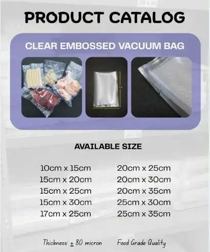 EMBOSS BINTIK CLEAR  PLASTIK MAKANAN FOOD GRADE