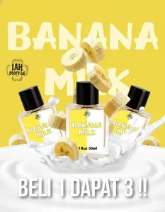 BELI 1 DAPAT 3!! BANANA MILK PARFUM PRIA & WANITA EDP 30ML - IAHSTORE
