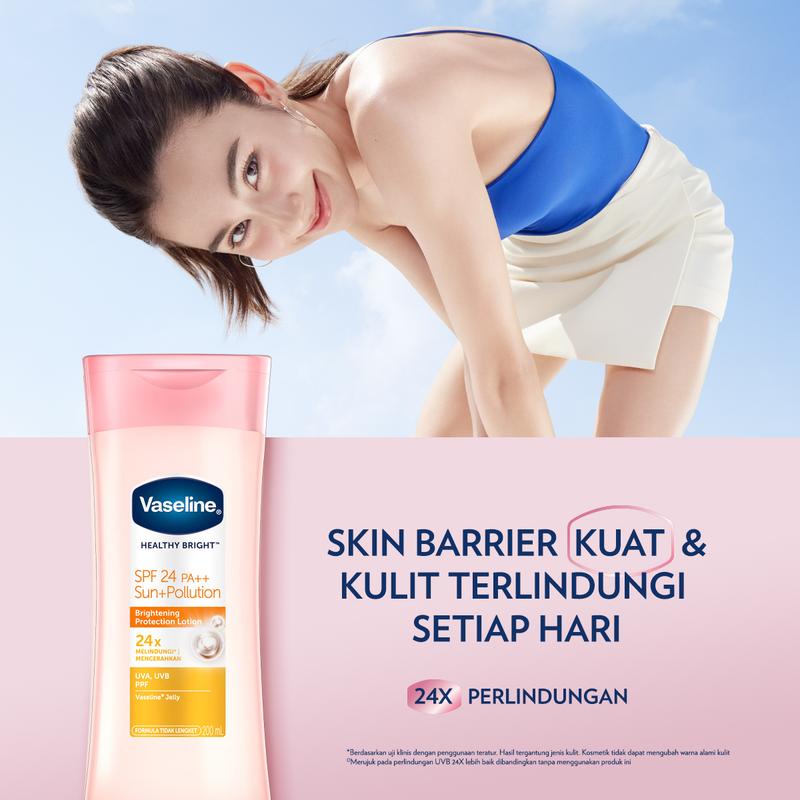 Vaseline Healthy Bright Spf24 400Ml Twin Pack Twin Pack 1