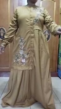 Product Review of Gamis Bordir Katun Toyobo Import/Dress/Pakaian Wanita/Baju muslim/terbaru/terlaris/terpopuler/COD Lembut Muslim Wanita Panjang Pesta Dress Maxi Dewasa Mewah Kondangan Lebaran Syari Remaja from n**u a**h ** 0
