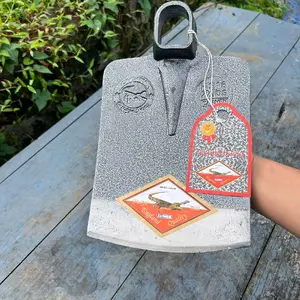 cangkul cap buaya mas  full baja  rel kereta tebal 3 mm ukuran 18x24cm sudah anti lengket