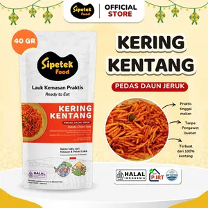 Kentang Kering Mustofa Pedas Gurih Original Kriuk | Pouch 40gr Lauk Praktis Sipetek