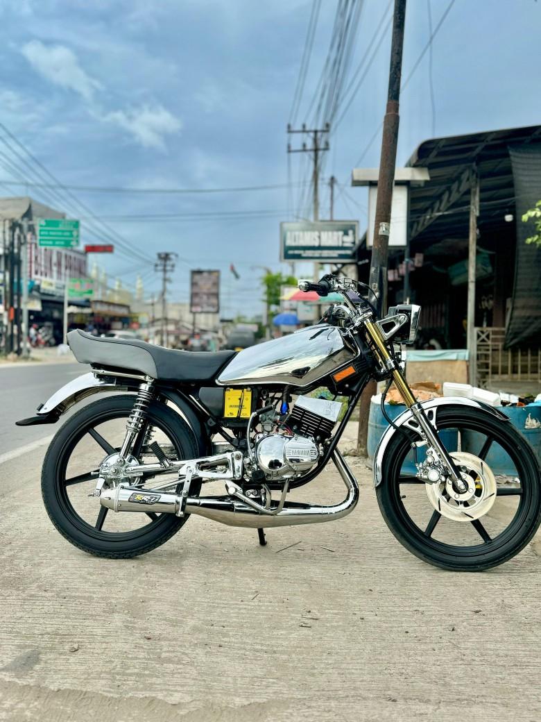 Knalpot RX King Kolong Japstyle Chrome Super Ngebass Super Garing Original RR27 EXHAUST Istimewa