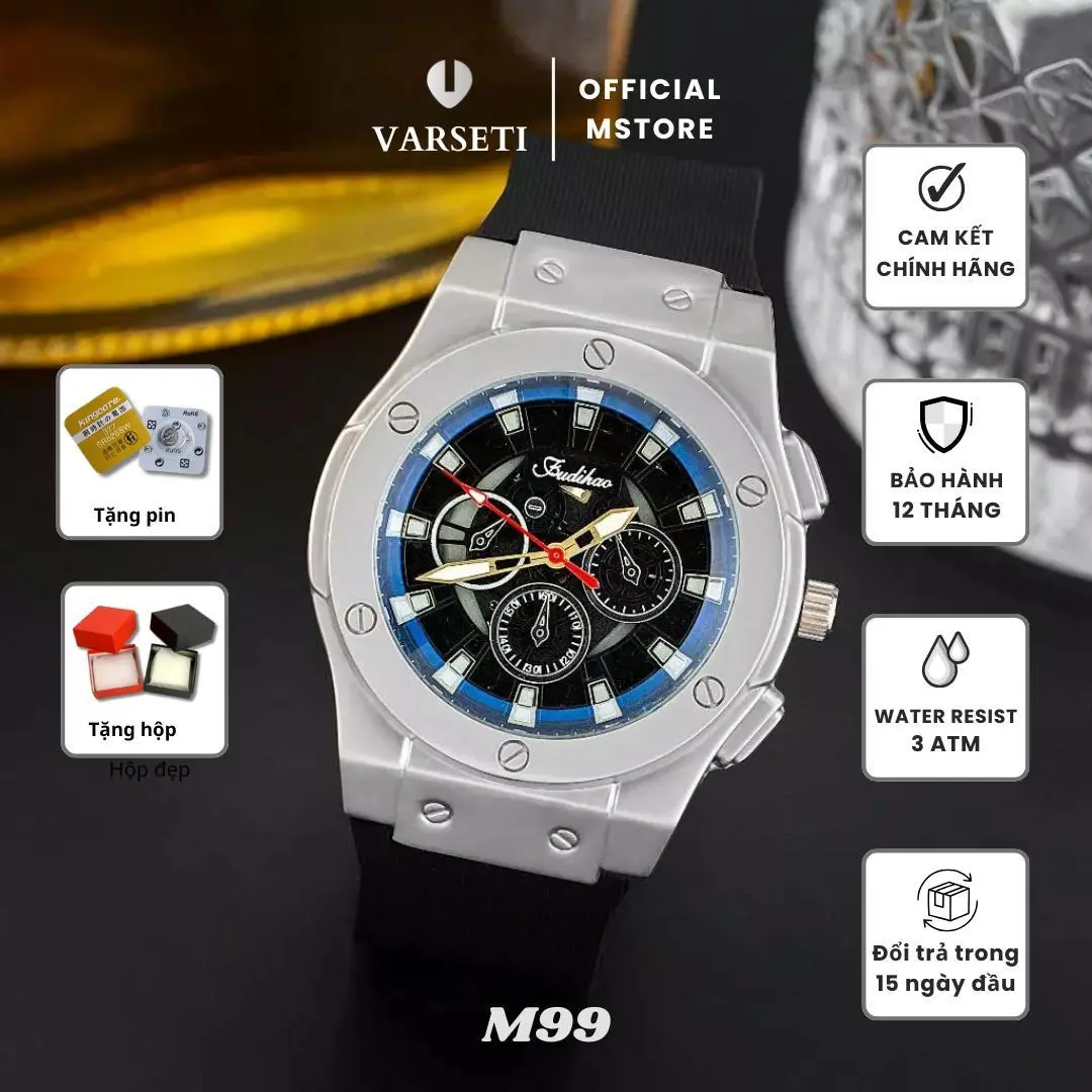 [ GIÁ MỞ BÁN ] Đồng Hồ Thời Trang , mặt kính ánh sáng Xanh , Không chống nước , bảo hành 12 tháng