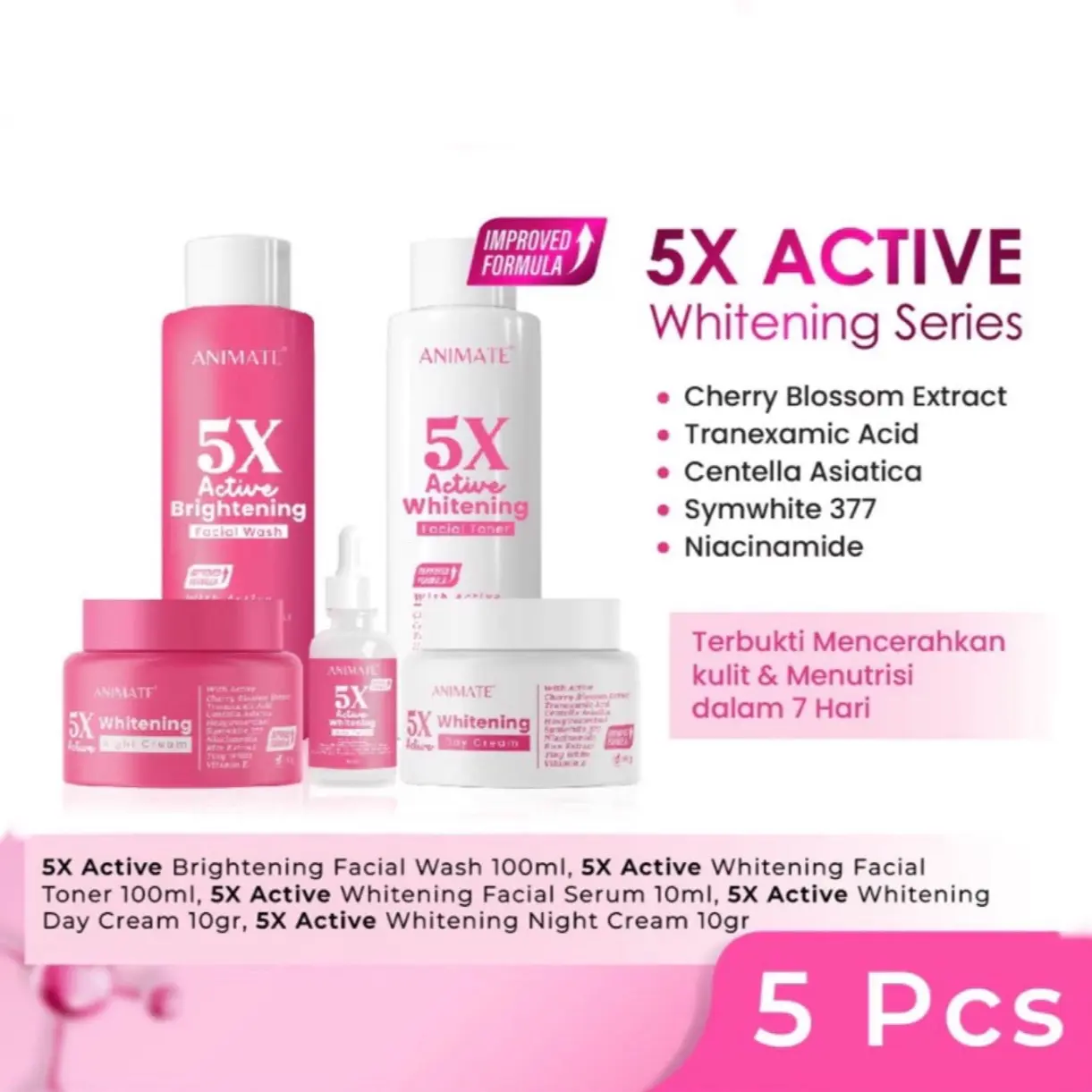 Animate 5x Active Instant Whitening Series 5in1
