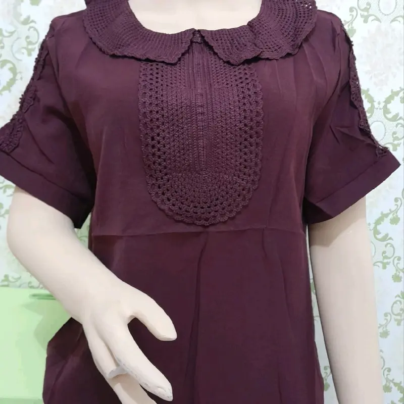 BLUS KATUN IMPORT TERBARU KOMBINASI RENDA 1