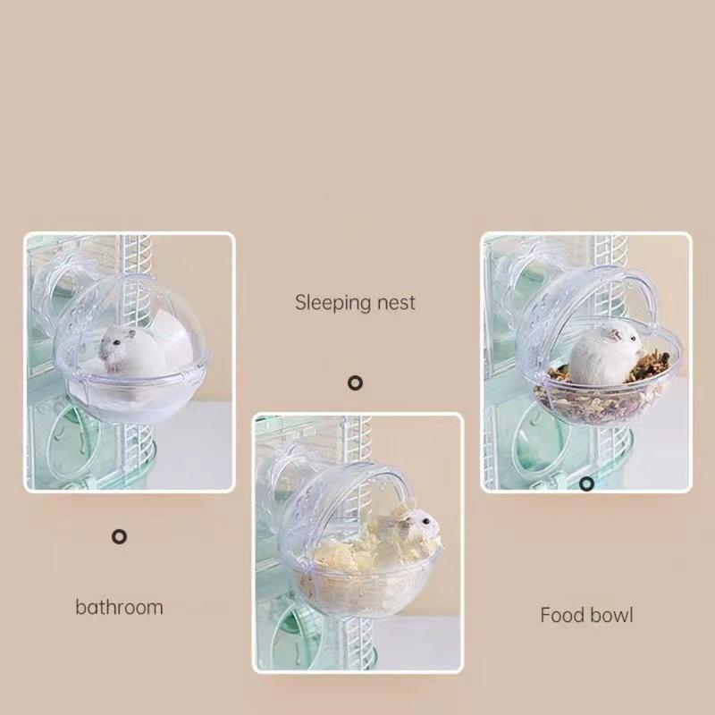 External Pet Supplies Bathtub Breathable Hamster Toilet Hamster Villa Bath Sandbox Sauna Room 3
