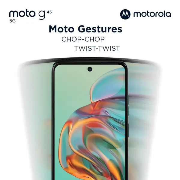 Motorola G45 5G 8+8/256GB - Up to 16GB Extended RAM - Snapdragon 6s Gen 3 - 6.5 inch Screen Size - Gorilla Glass 3 - 120Hz - 50MP Main Camera - 5000mAh - NFC - Dolby Atmos Stereo Speaker 5