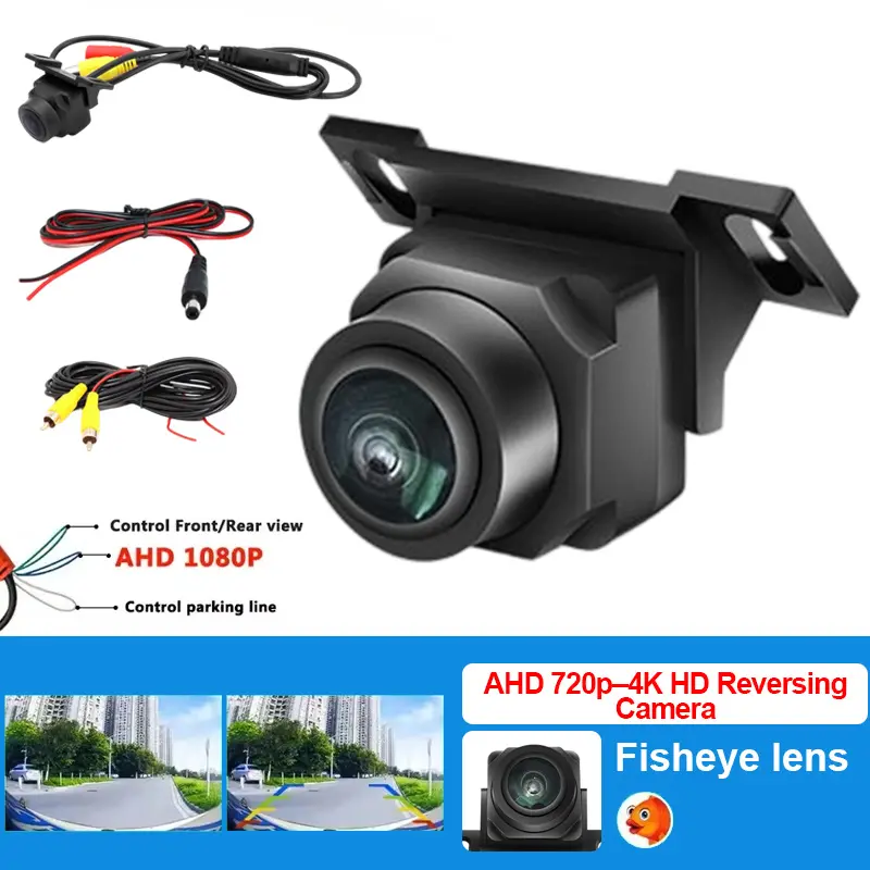 Kamera Belakang Mobil Universal - AHD 4K Panorama, Sudut Lebar, Penglihatan Malam, Lensa Fish Eye, HD 1080*720[MotoBestHub 0707]