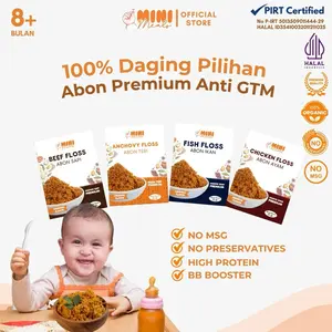 [Abon Mini Meals Premium] Abon MPASI Abon Bayi Anak Booster Bayi Anti GTM Abon Sapi Abon Ayam Abon Ikan Abon Teri Penambah Nafsu Makan Anak Penambah Berat Badan Bayi Anak Sumber Protein No MSG No Pengawet Abon Premium Makanan MPASI Bayi Abon Minimeals