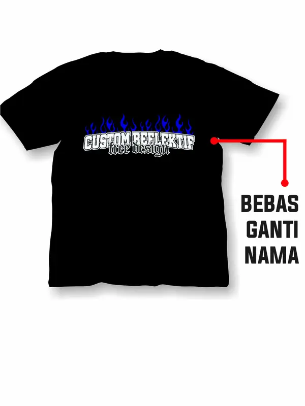 Custom Kaos reflektif menyala v2 / cotton combed / hitam tebal distro pria wanita Dewasa Cowok Baju Tshirt Unisex Sablon  Keren Cewek Kata Atasan Katun Nyaman Putih kaos kata kata sablon menyala 2