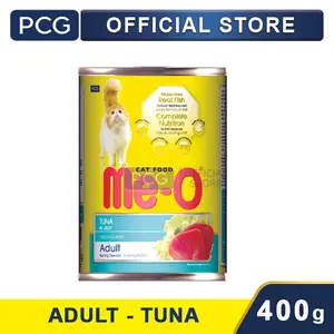 Me-O Canned Cat Food Adult Tuna in Jelly Flavor 400 Gr