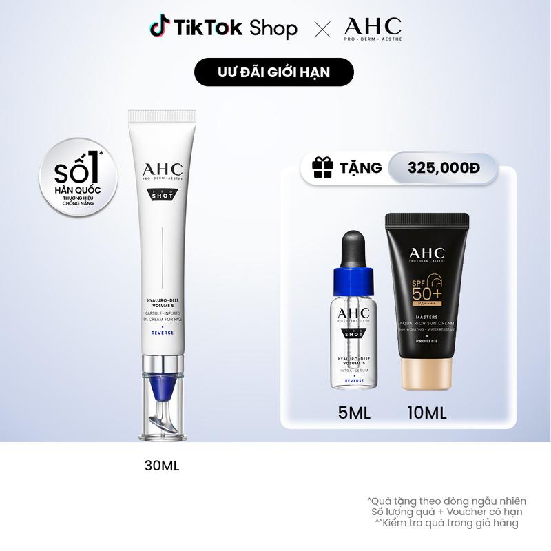 CP Kem mắt cho mặt cấp ẩm căng bóng mờ nếp nhăn PROSHOT HYALURO-DEEP VOLUME 5 AHC 4 30ML 3