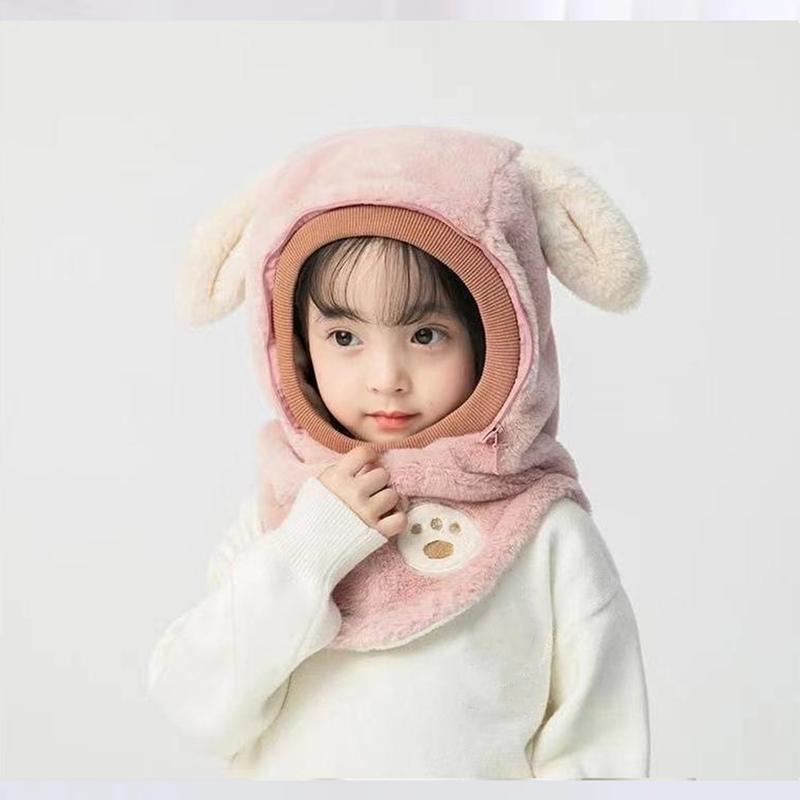 Product Introduction of Windproof Winter Warm Ear Protection Hat Thick Face Cover Hat Cute Rabbit Ear Cap For Boys And Girls 18