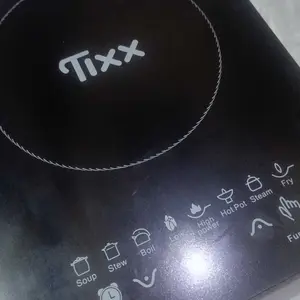 TIXX Kompor Induksi Listrik Low Watt Multifungsi Pemanasan Cepat Cocok Semua Panci 6D Knob Anti-Selip Pegangan Tahan Panas Kaki Anti-Selip Tahan Air Tahan Gores Aus Tahan Suhu Tinggi