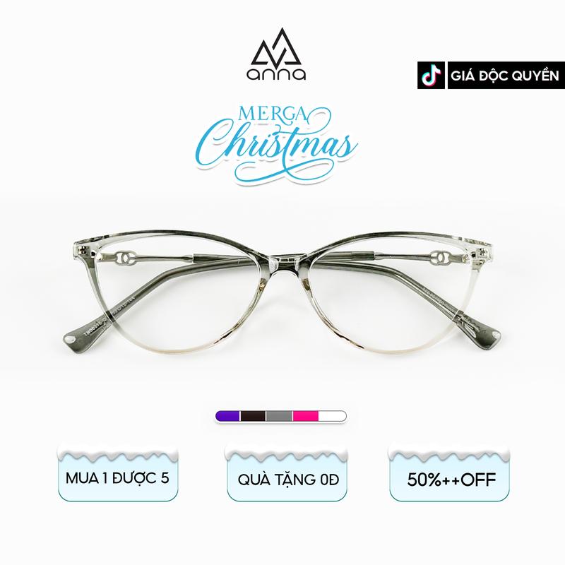 Gọng Kính ANNA Unisex Chất Liệu Nhựa Dáng Mắt Mèo Cá Tính 30318