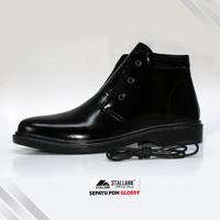 Gambar STALLANK || Sepatu PDH Pria Boot Glossy Asli Kulit - Hitam, 39 dari STALLANK Kota Bandung 5 Tokopedia