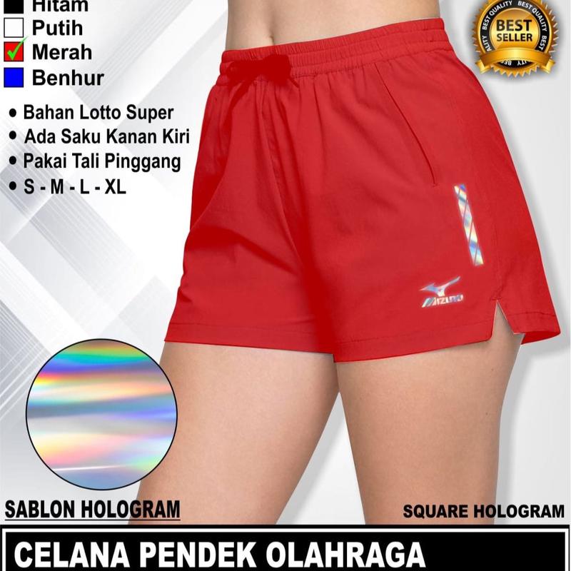 ￼Celana pendek wanita olahraga volli badminton bulutangkis | Celana bawahan wanita olahraga sablon hologram | Celana cewek voli 6