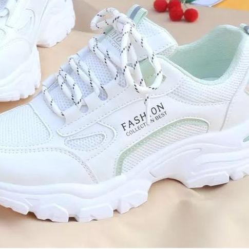 Product Introduction of Sepatu Wanita Sneakers Putih Korean Style Terbaru 2024 Casual Shoes sport Kasual Cewek olahraga Karet 4