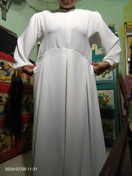 Product Review of dress karin//gamis kringkel Polos Navy from c**i 0