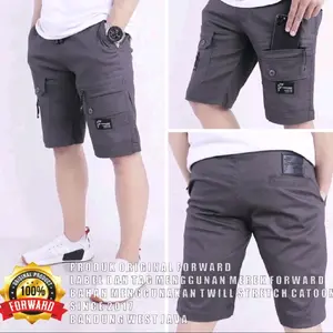 Cargo Pendek Casual Pria Regular Premium Twill Shorts Fwd System celana cowok kancing