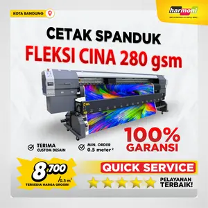 Khusus Cetak Spanduk Banner Flexy China 280gsm Cepat Murah Awet dan Tahan Lama Bergaransi 100%