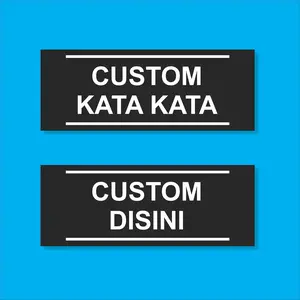 CUSTOM TULISAN AKRILIK / PAPAN AKRILIK CUSTOM / CUSTOM AKRILIK / CUSTOM KATA KATA / BY ZAMZA ACRYLIC