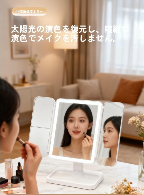 新しくアップグレードされた2026年モデル 三面鏡は、超高精細拡大鏡