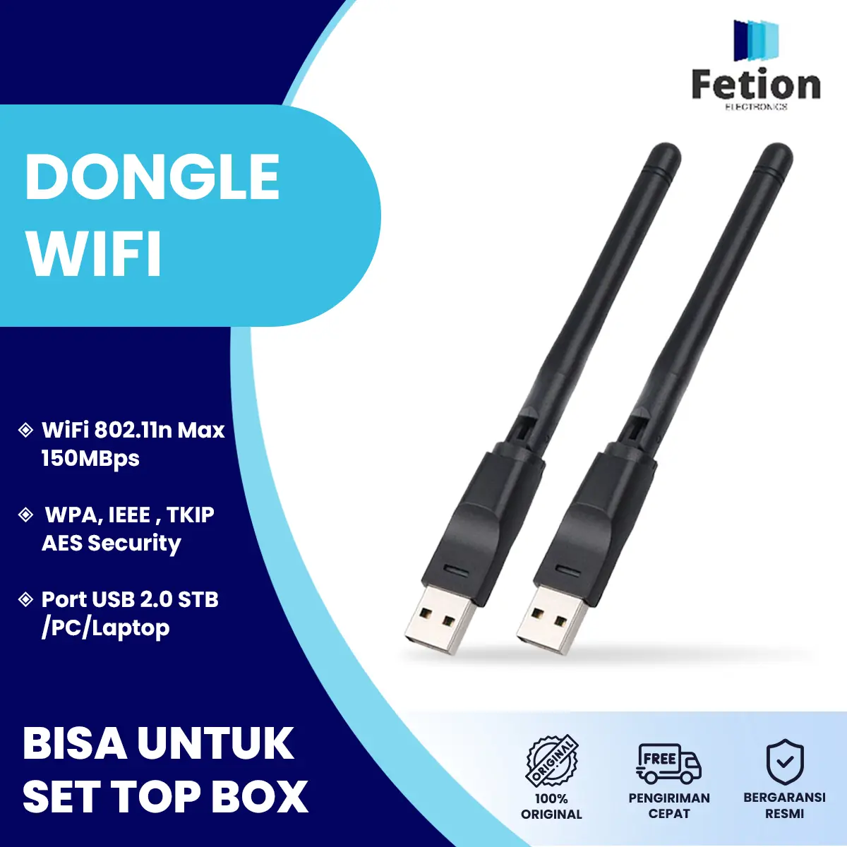 USB Dongle Wifi MT7601 / Dongle Wifi 2.4GHz / Wireless Receiver Adapter STB PC Laptop