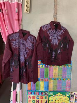 Product Review of Abimana burgundi kemeja batik pria slimfit lapis furing full body terbaru from J**3 1