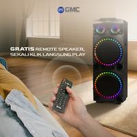 Gambar GMC Speaker 898Q Bluetooth Karaoke Speaker dengan 2 x 12" Woofer 400W USB SD AV In FM Radio Karaoke Jack Bass Wireless dari GMC Official Indonesia Kota Administrasi Jakarta Utara 5 Tokopedia