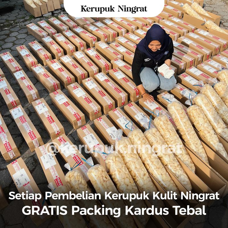 1 BALL Kerupuk Kulit Sapi Asli 200gr Dorokdok Renyah Gurih Tanpa Pengawet Snack Cemilan Asin Halal Viral Murah 2