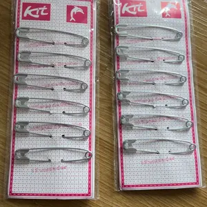 SATU PACK 6 PCS Peniti Jumbo Kit Kasur Stainless Ukuran 7,5 cm Tahan Karat Serbaguna untuk Sprei Tirai dan Dekorasi Ringkas Praktis