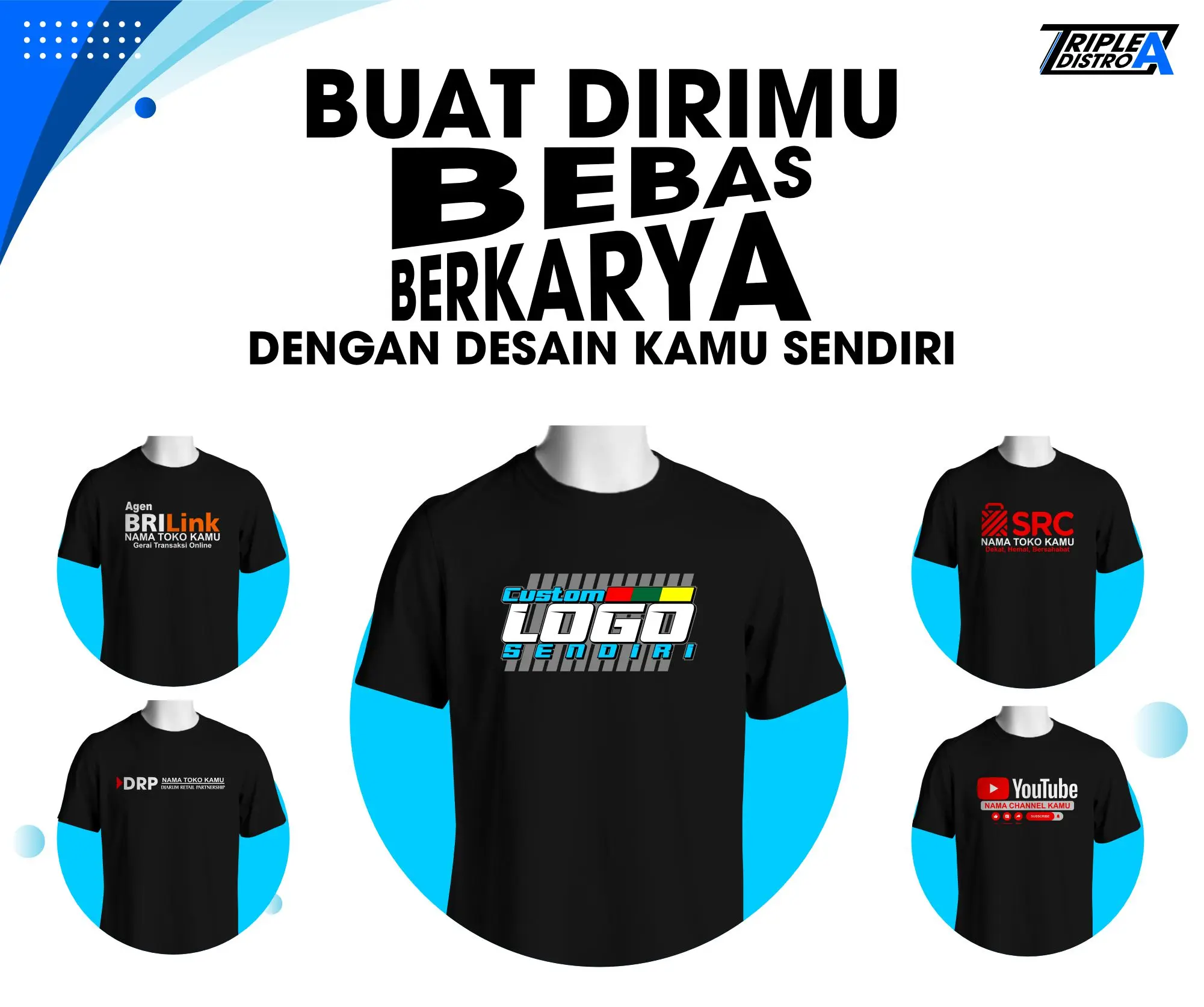 Kaos Baju Special Custom Desain Lengan Pendek by Triple A Distro