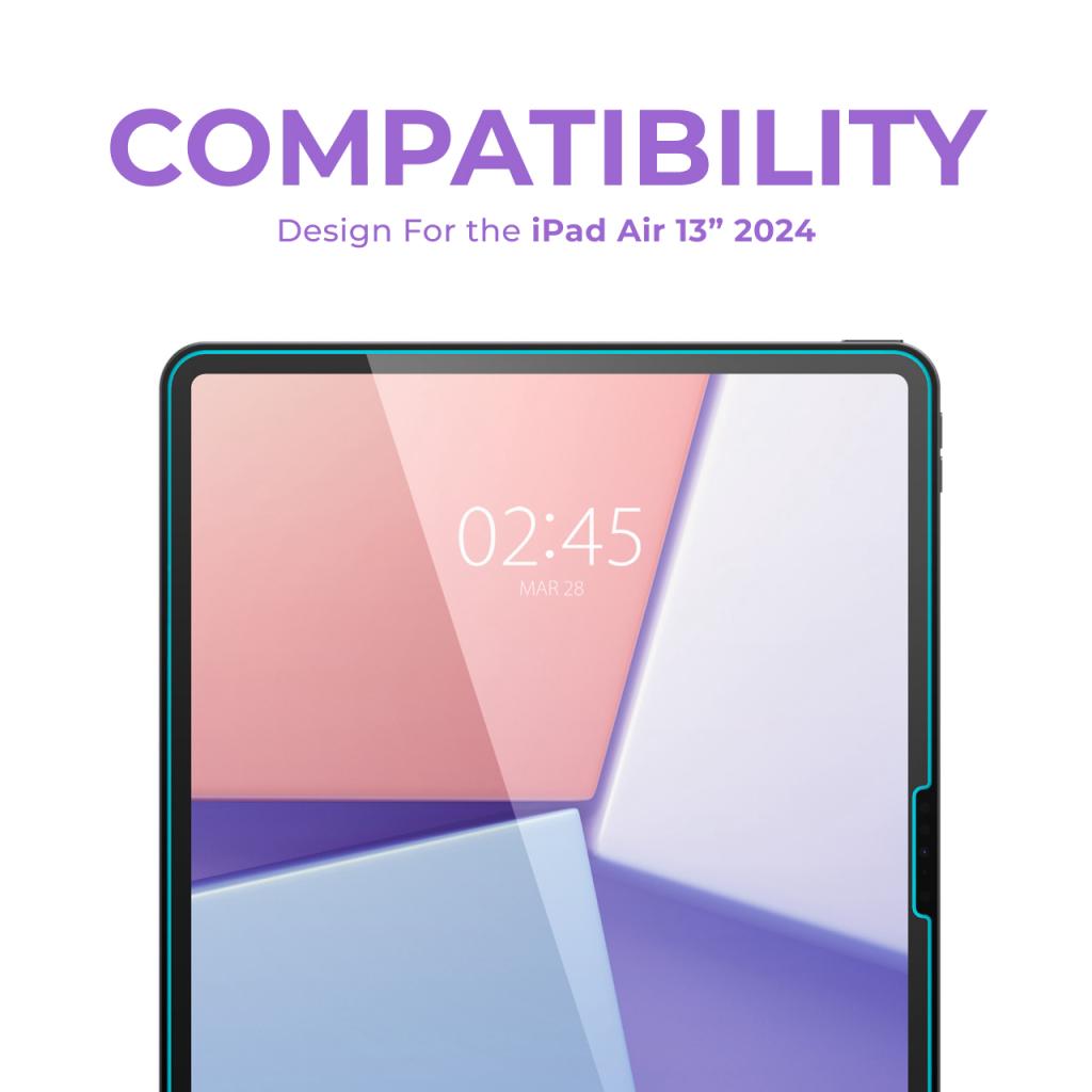 Spigen iPad Air 13" (2025 / 2024) Tempered Glass 1 Pack Glas.tR SLIM HD - Transparency AGL07802
