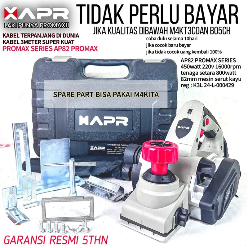 .APR PLANNER AP82 promax series xapr Mesin serut kayu planer sogo ketam pasah pasra 3