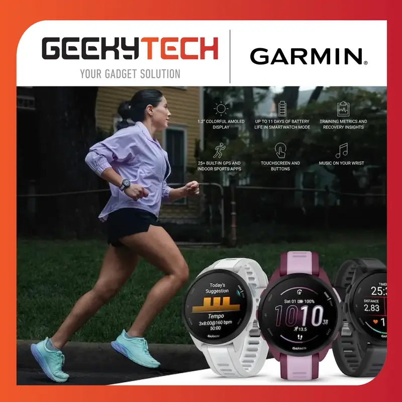 Garmin Forerunner 165 / FR165 Smartwatch / Running Watch - Resmi TAM 3