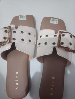 Product Review of Sandal Wanita Terbaru kekinian tahun 2025 Aluna Flat Model Teplek Gesper Sendal Korean Style Cewek from D**e 2