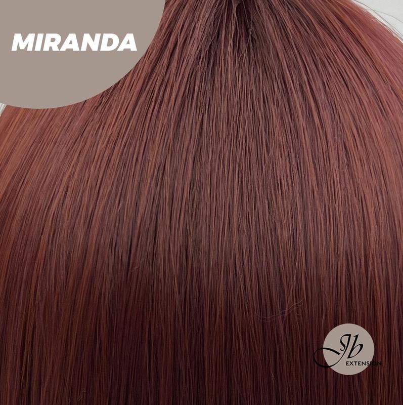 JBEXTENSION【UK】22 Inches Dark Red Curly Wig With Bangs MIRANDA 8