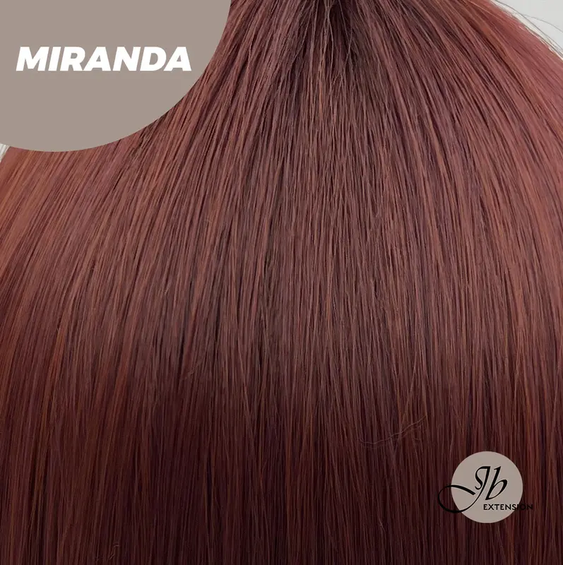 JBEXTENSION【UK】22 Inches Dark Red Curly Wig With Bangs MIRANDA 8