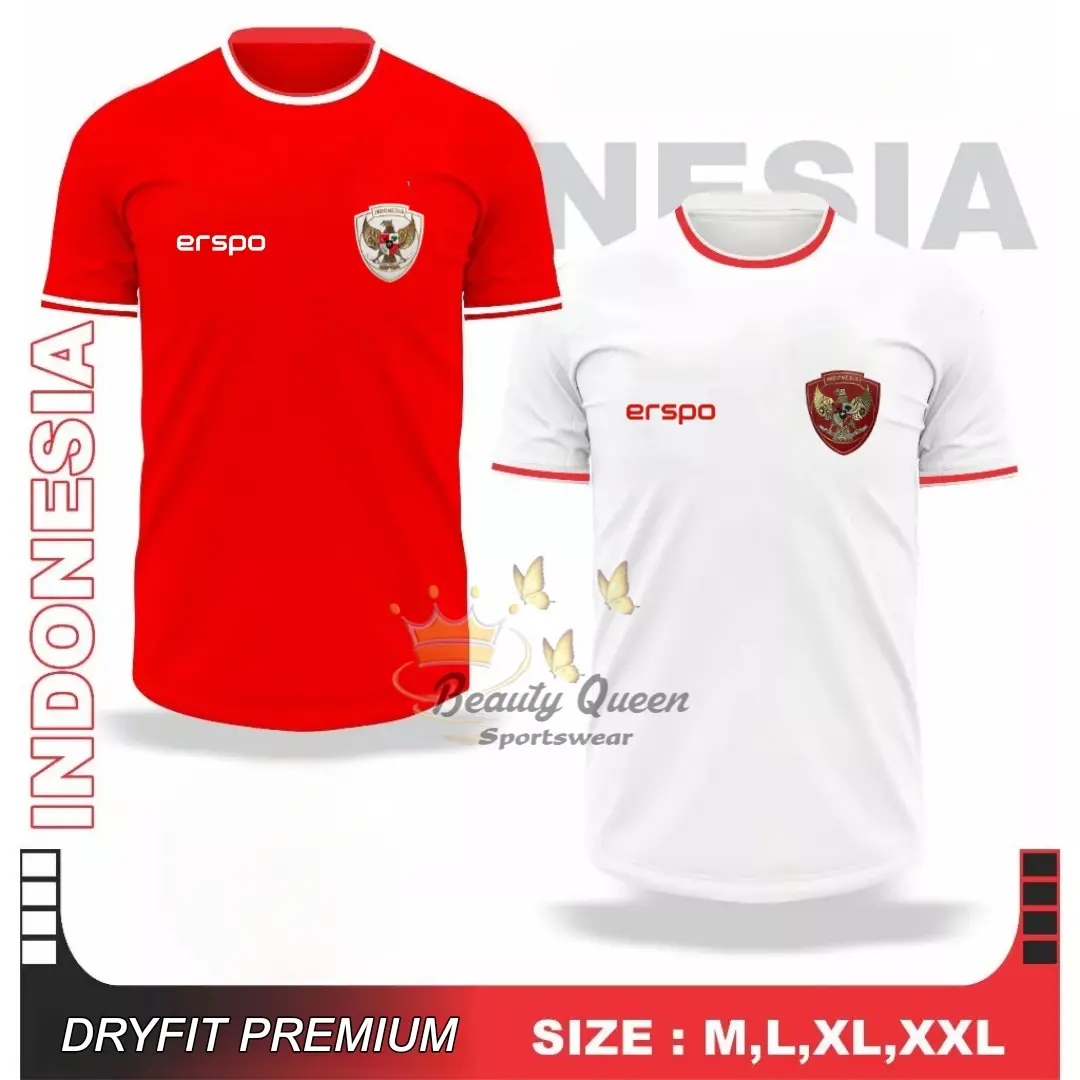 Baju Atasan Jersey Timnas Home Away Terbaru 2024 Jersey Premium Sport