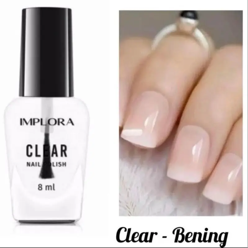 IMPLORA CLEAR NAIL POLISH - KUTEK KUKU WARNA BENING CAT KUKU 2