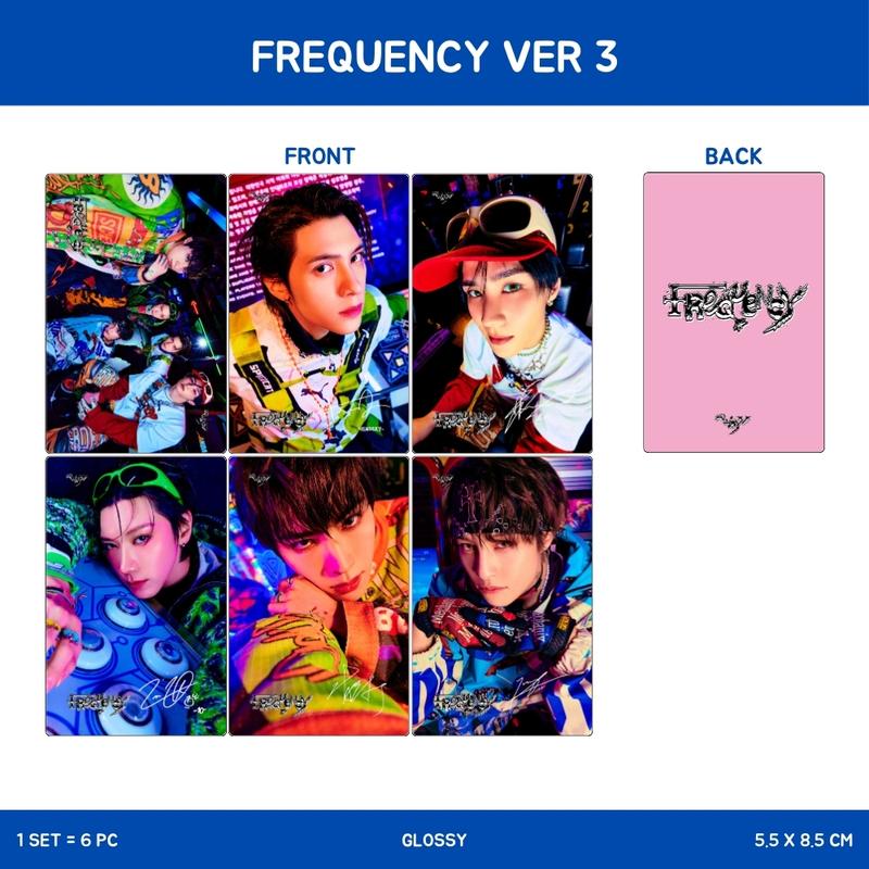 PHOTOCARD WAYV FREQUENCY 2SISI (ISI 6 PCS + LAMINASI 2 SISI) TANDA TANGAN TTD KPOP CARDS IDOL KOREA PREMIUM MURAH UNOFFICIAL KUN TEN WINWIN LUCAS XIAOJUN HENDERY YANGYANG READY STOCK ! 7