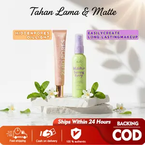 [COD]Kombinasi Peningkatan Kemasan Get A Grip Dewy Fix Make Up Setting Spray 60ml+Make Up Primer 30ml Set BasePengontrol Minyak Tahan Lama