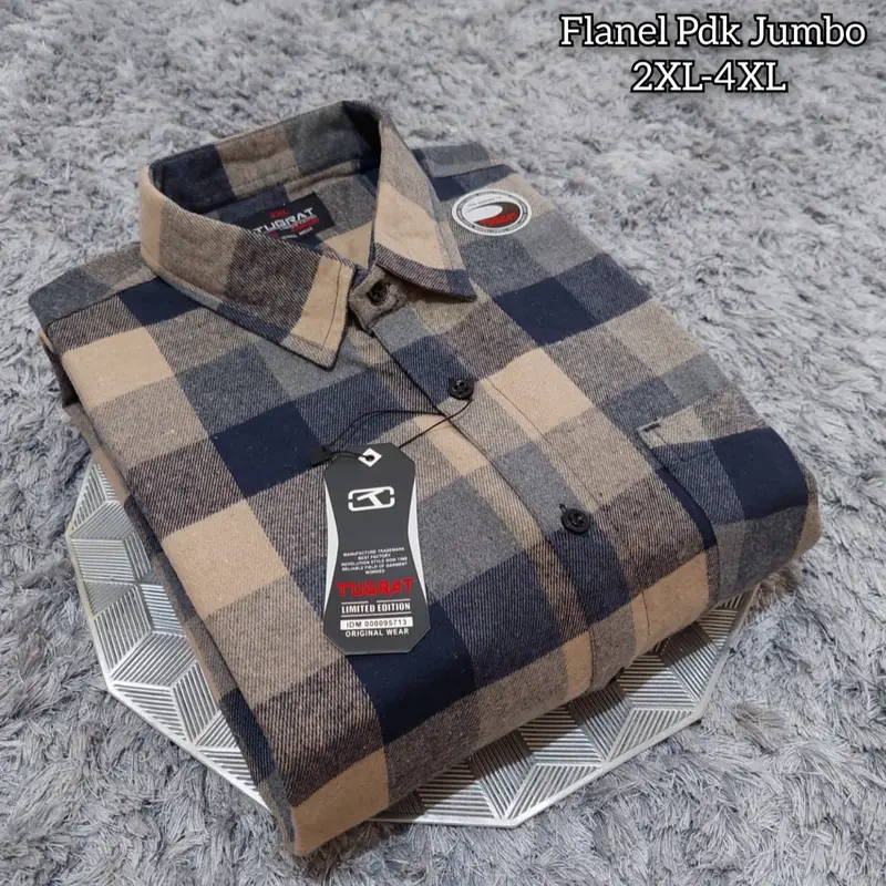 KEMEJA FLANEL JUMBO SIZE 2XL 3XL 4XL PRIA LENGAN PENDEK /PRIA MOTIF KOTAK KOTAK LENGAN PENDEK KUALITAS PREMIUM Distro Panjang 2