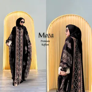 Moza Kaftan by Rayon Jumbo Cocok untuk sehari - hari mewah simple elegan Baju Pengajian untuk Arisan