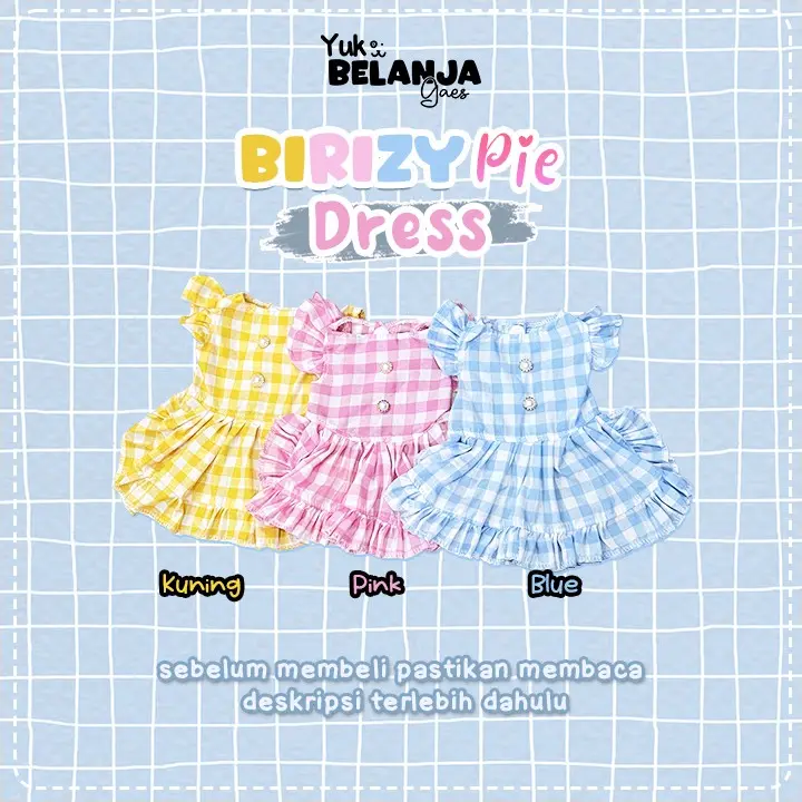 Baju kucing anjing bahan katun dress BPiE series / size S- XxL / baju kucing anjing kelinci lucu dan murah
