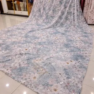 bahan kain katun bordir jepang // kain katbol bordir bolong motif bunga harga per 0,5 m