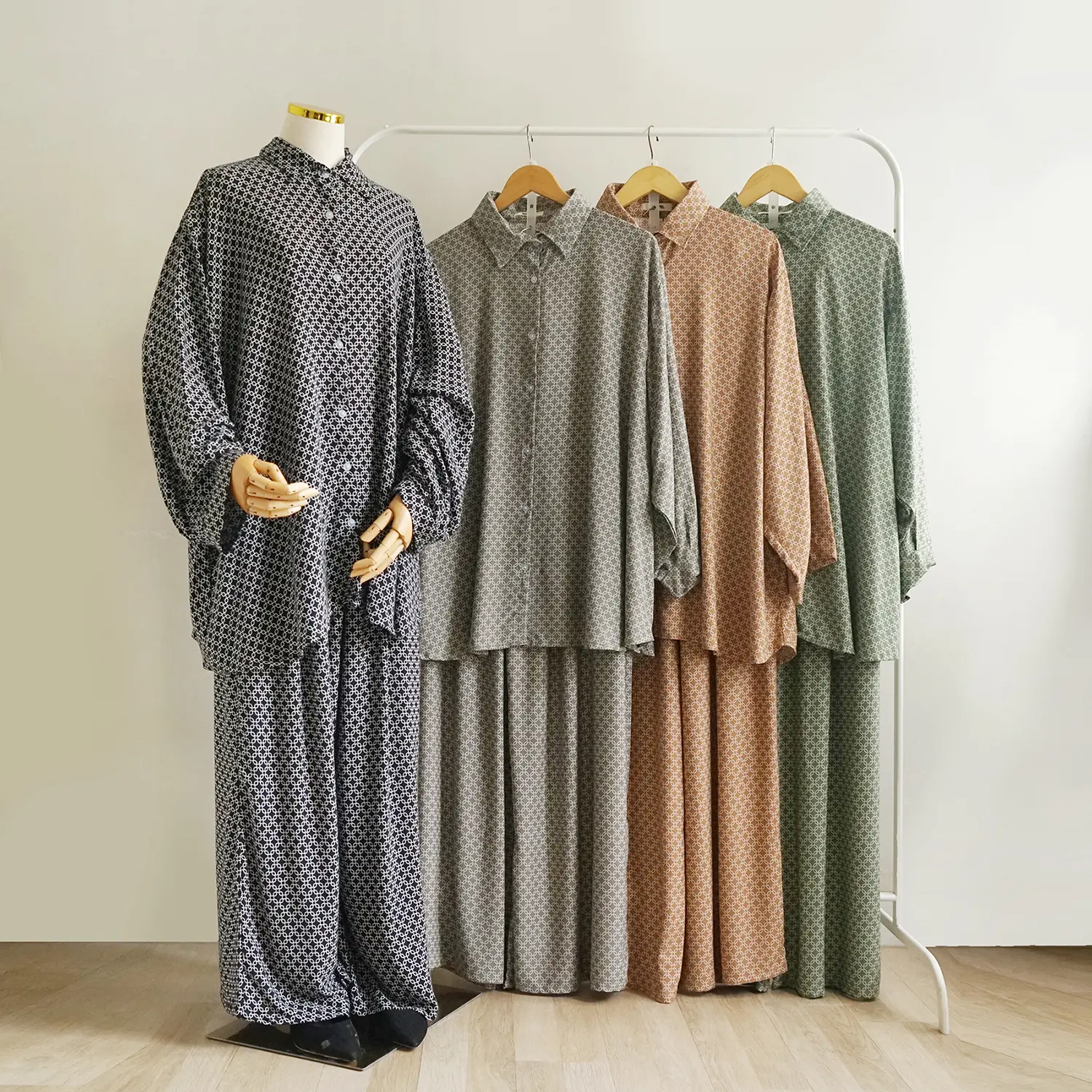 SOORE - Loungewear - SEVA Series - Setelan Kemeja Celana JUMBO - One Set Panjang Wanita BIG SIZE